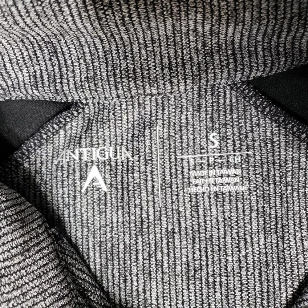 NEW Antigua Pullover Golf 1/4 Zip Black Heathered - Picture 2 of 7
